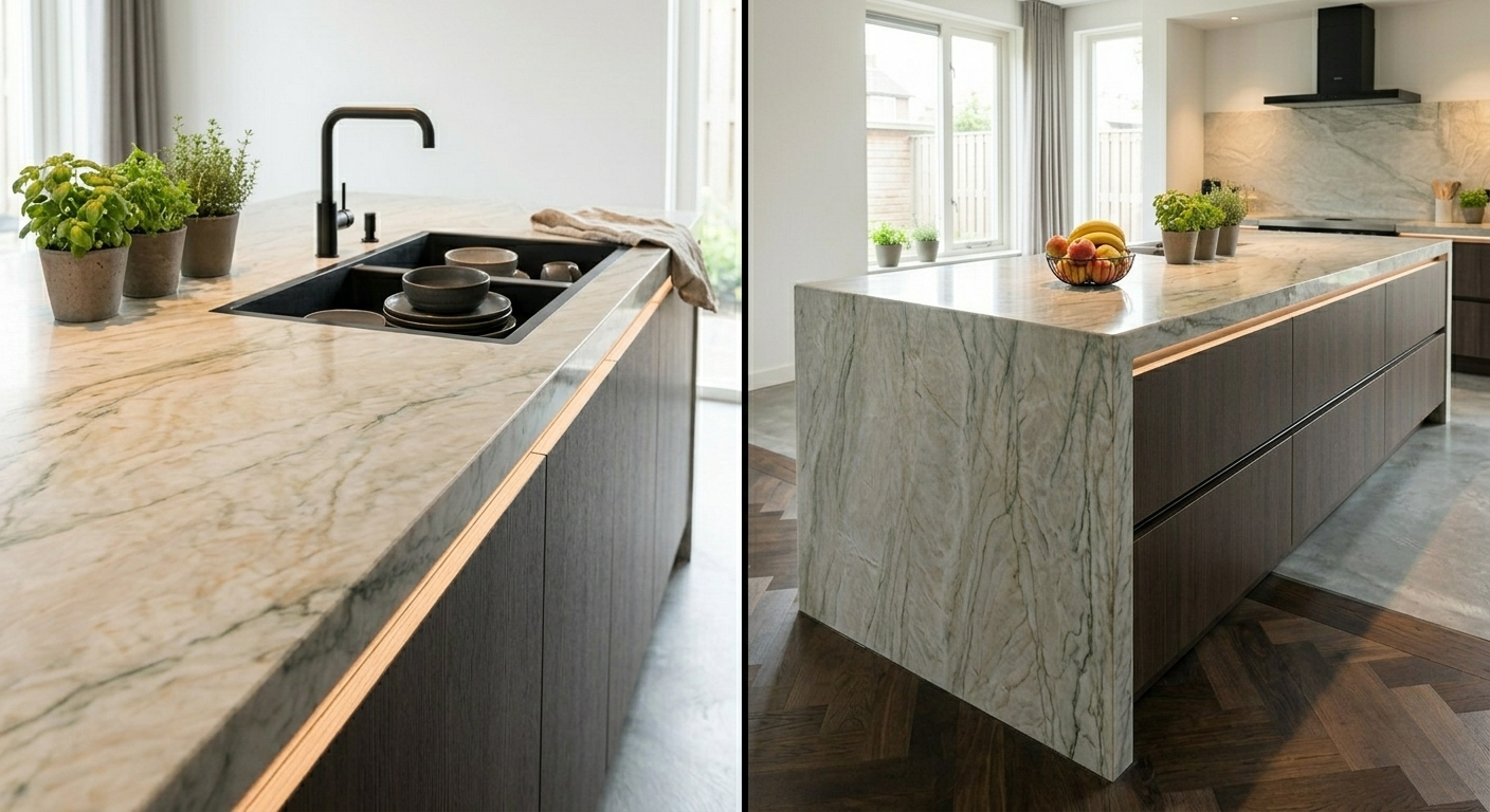 Een Dekton arga keukenblad op maat bestellen