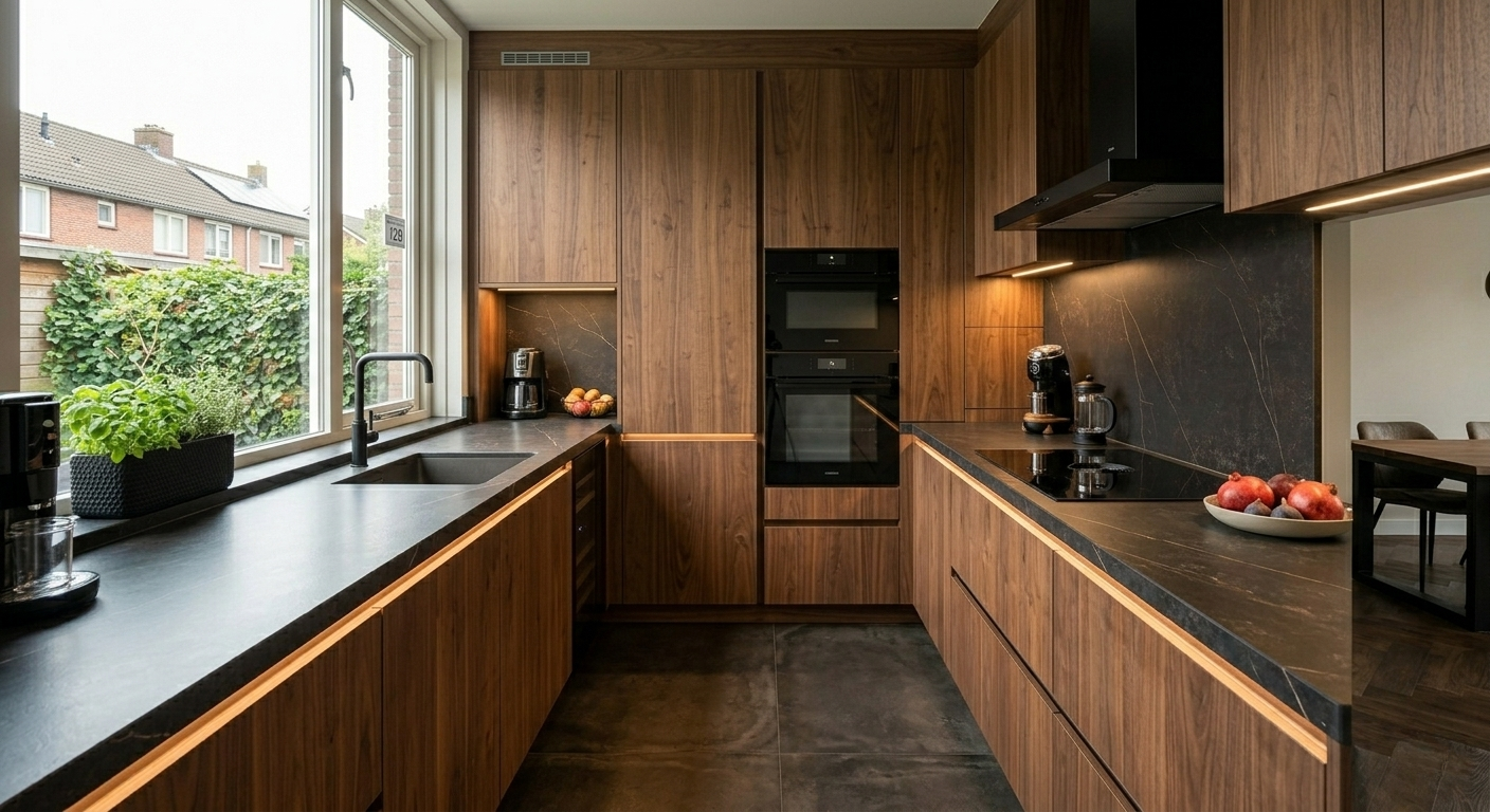 Een Dekton Sabbia aanrechtblad op maat voor ikea keukens en andere merken