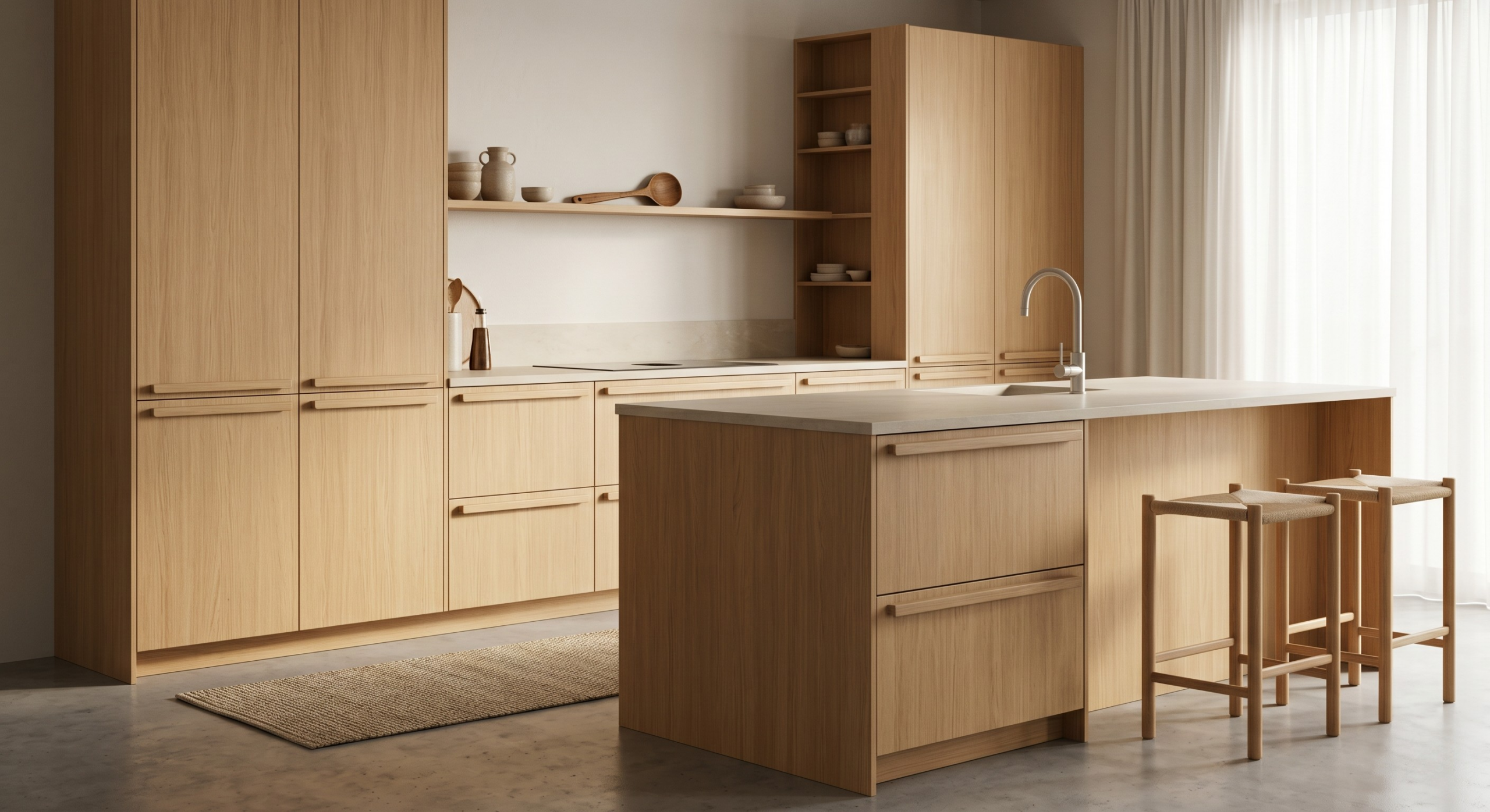 Een ikea japandi keuken op maat door Maat14