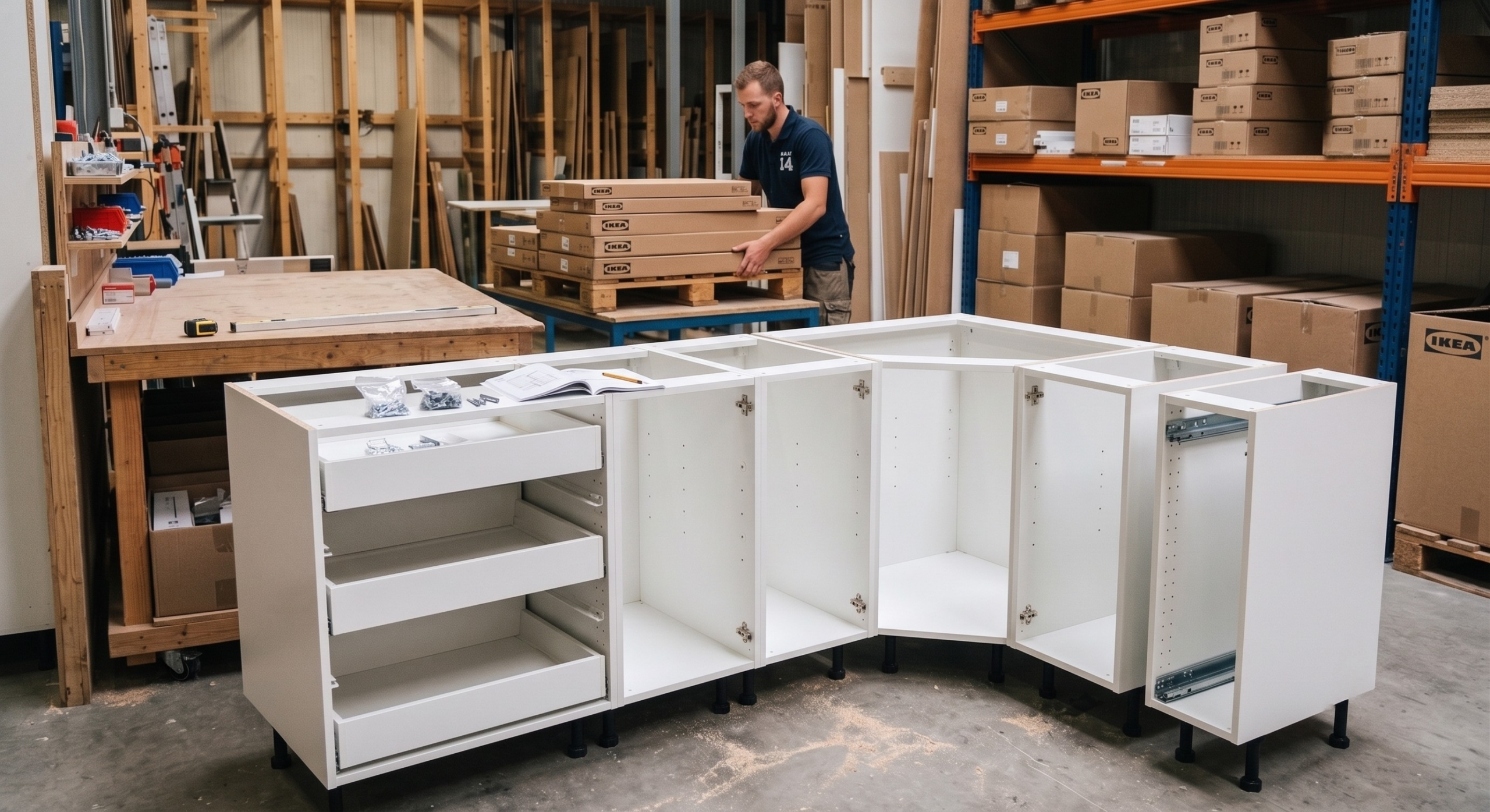 Voorgemonteerde keukenkasten van ikea kopen bij Maat14