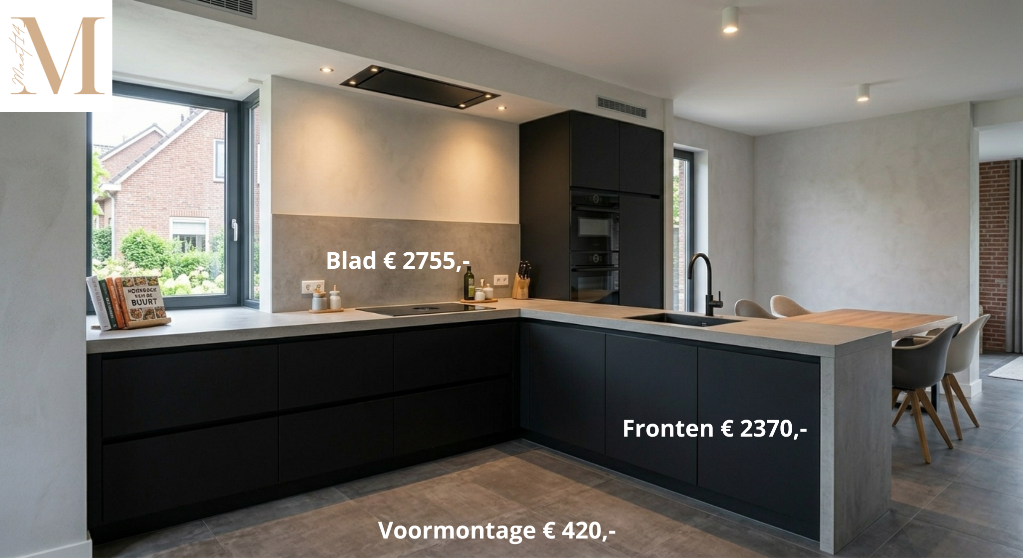 prijsvoorbeeld ikea maatwerk hoekkeuken