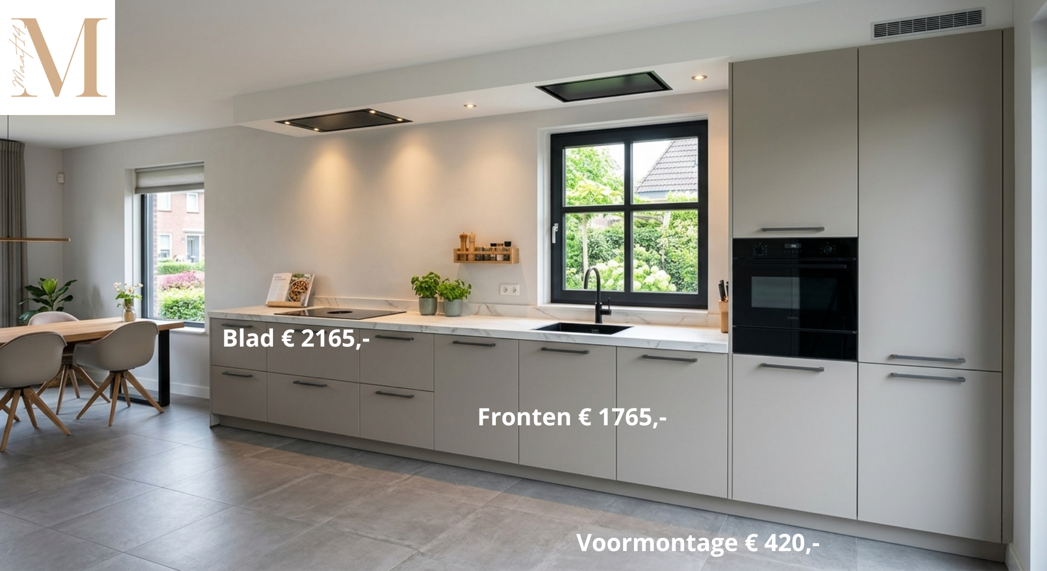 prijsvoorbeeld ikea maatwerk rechte keuken
